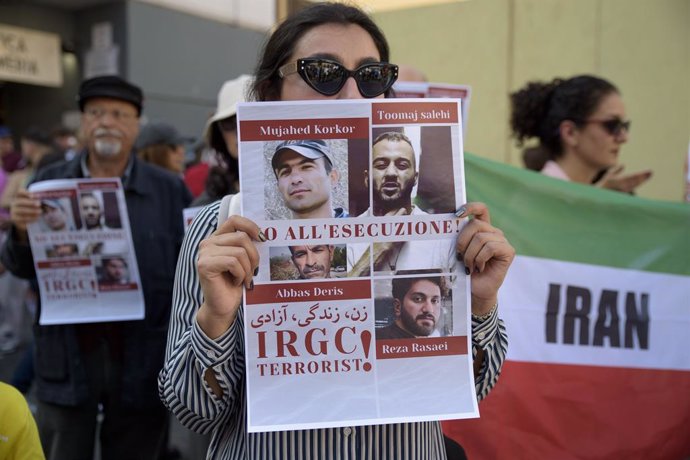 Archivo - Protesta a Itàlia per exigir l'alliberament de Toomaj Salehi