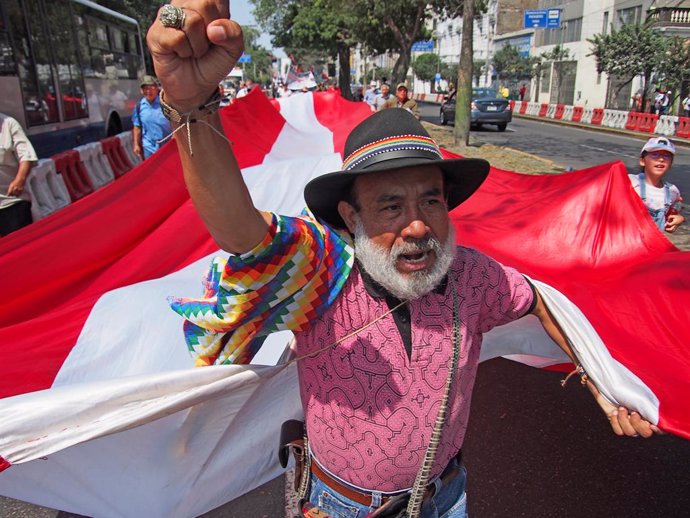 Manifestació a Perú