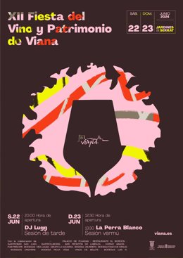 Cartel de la XII Fiesta de Vino y Patrimonio de Viana