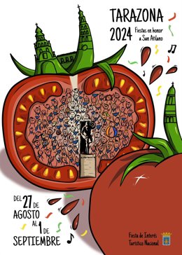 'A Tomate Abierto' Será El Cartel Anunciador De Las Fiestas De Tarazona 2024.