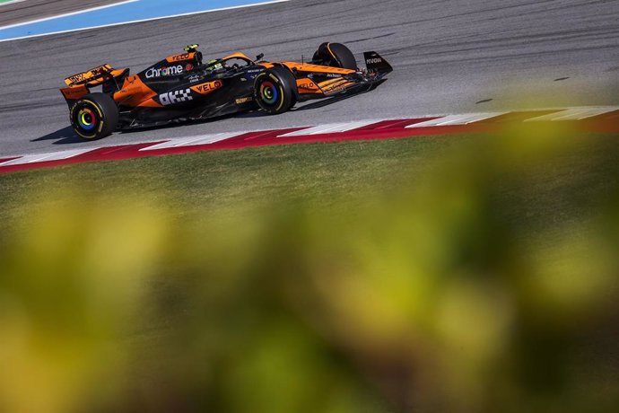 04 NORRIS Lando (gbr), McLaren F1 Team MCL38, action during the Formula 1 Aramco Gran Premio de Espana 2024, 10th round of the 2024 Formula One World Championship from June 21 to 23, 2024 on the Circuit de Barcelona-Catalunya, in Montmeló, Spain - Photo E