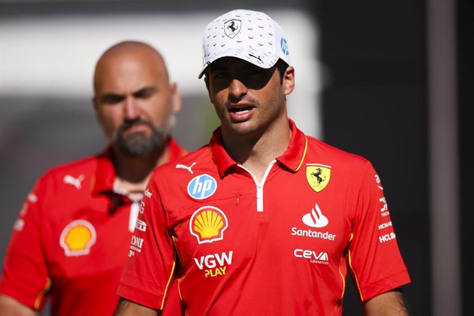 SAINZ Carlos (spa), Scuderia Ferrari SF-24, portrait during the Formula 1 Aramco Gran Premio de Espana 2024, 10th round of the 2024 Formula One World Championship from June 21 to 23, 2024 on the Circuit de Barcelona-Catalunya, in Montmeló, Spain - Photo E