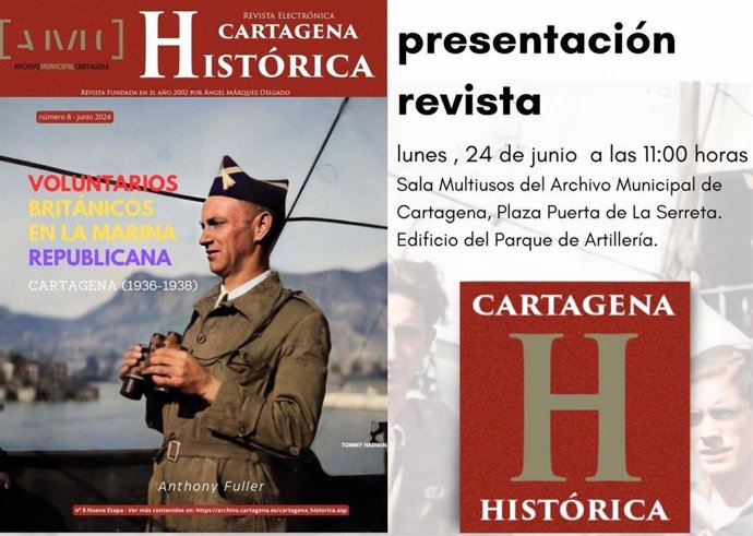 Cartagena Histórica dedica un nuevo número a los Voluntarios Británicos en la Marina Republicana