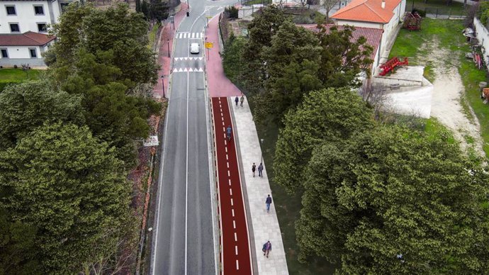 Imagen del futuro carril bici