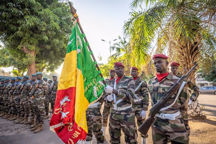 Archivo - Soldados malienses en Bamako