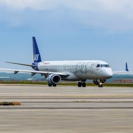 Una aeronave de la compañía escandinava.