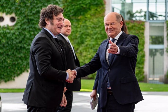 Olaf Scholz y Javier Milei en Berlín 