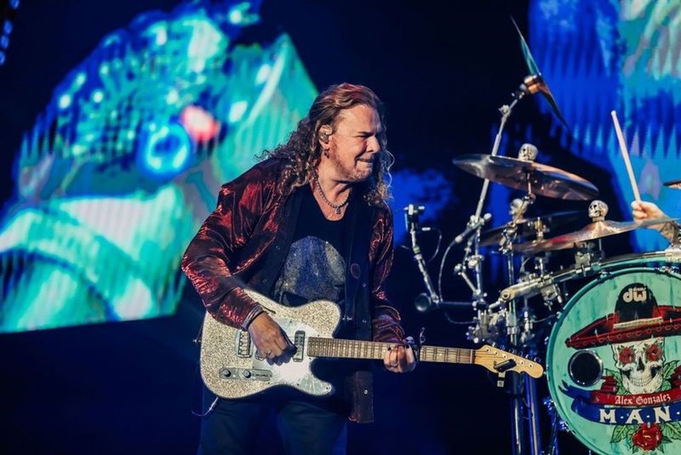 Actuación anoche de la banda Maná. 