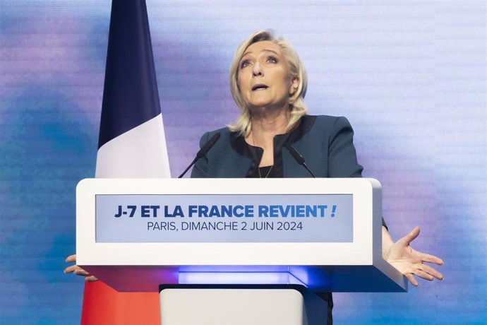 La líder de Agrupación Nacional, Marine Le Pen