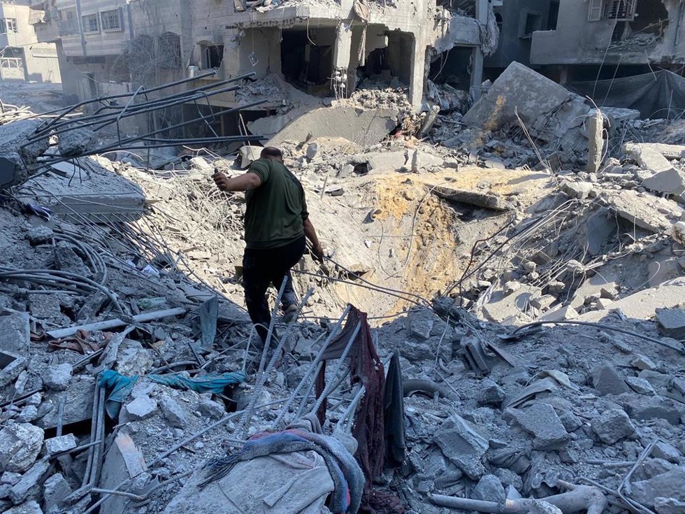 Imagen de archivo de ataques de Israel en Gaza 
