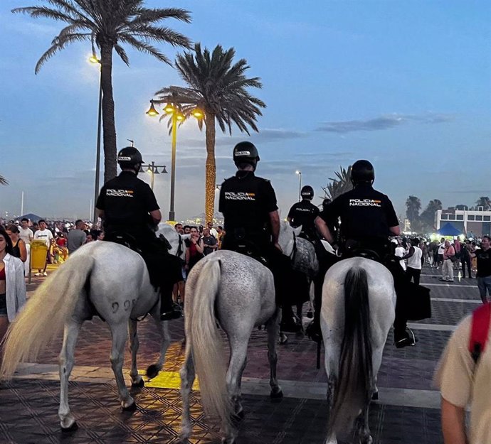 Dispositivo policial en hogueras de San Juan