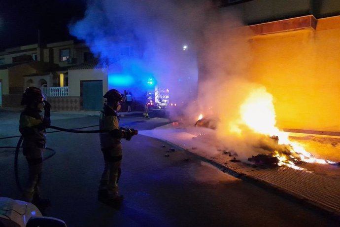 Intervención de Bomberos durante la Noche de San Juan