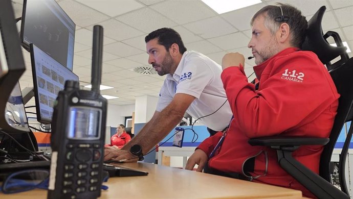 Archivo - Sala operativa del Centro Coordinador de Emergencias y Seguridad (Cecoes) 1-1-2