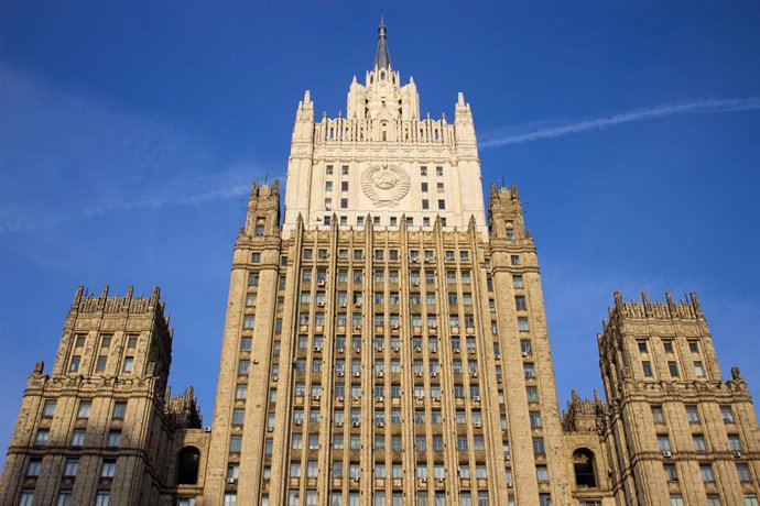 Archivo - Sede del Ministerio de Exteriores de Rusia en Moscú