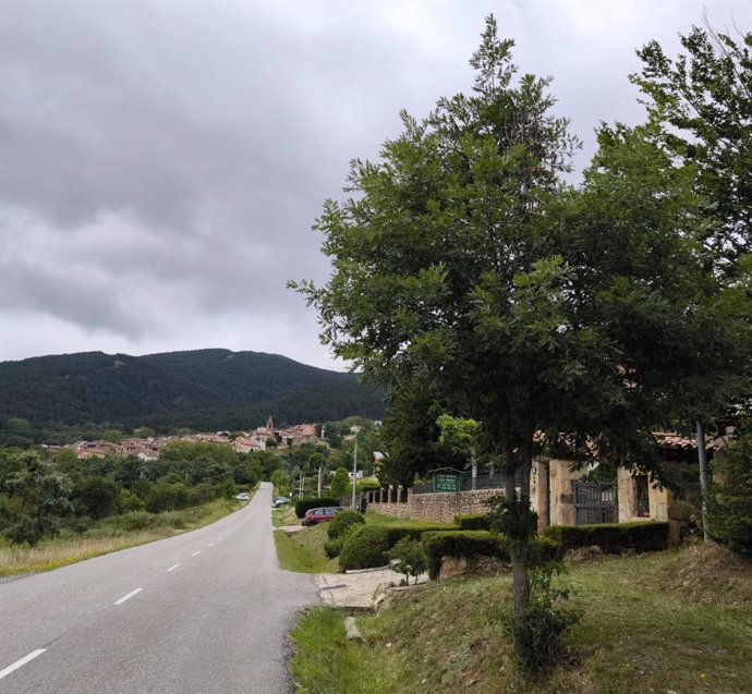 El Rasillo de Cameros desde la carretera desde Nieva