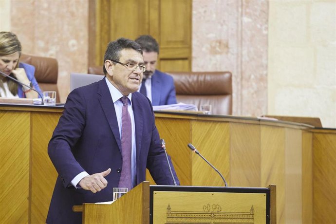 Archivo - El diputado del Grupo Vox en Andalucía, Rafael Segovia, en una imagen de archivo en el Pleno del Parlamento. 