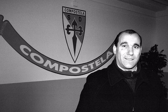 El histórico presidente de la Sociedad Deportiva Compostela, José María Caneda.