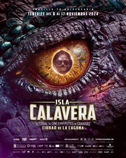 Cartel de la octava edición del Festival de Cine Fantástico Ciudad de La Laguna Isla Calavera