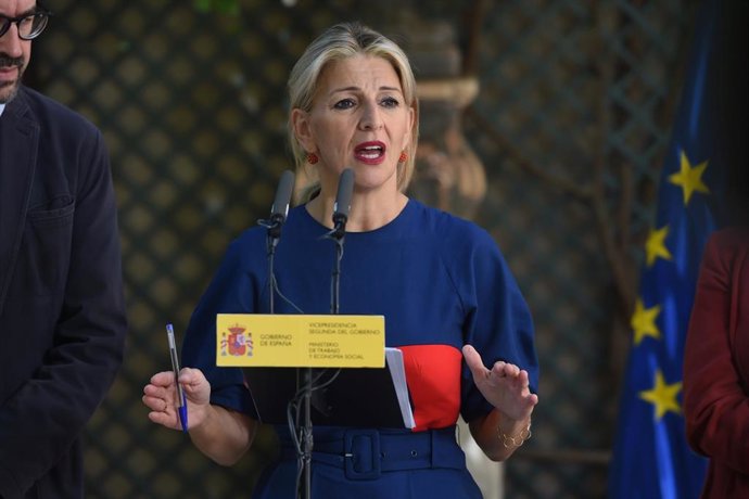 La vicepresidenta segunda del Gobierno y ministra de Trabajo y Economía Social, Yolanda Díaz,  a 21 de junio de 2024, en Madrid (España). 