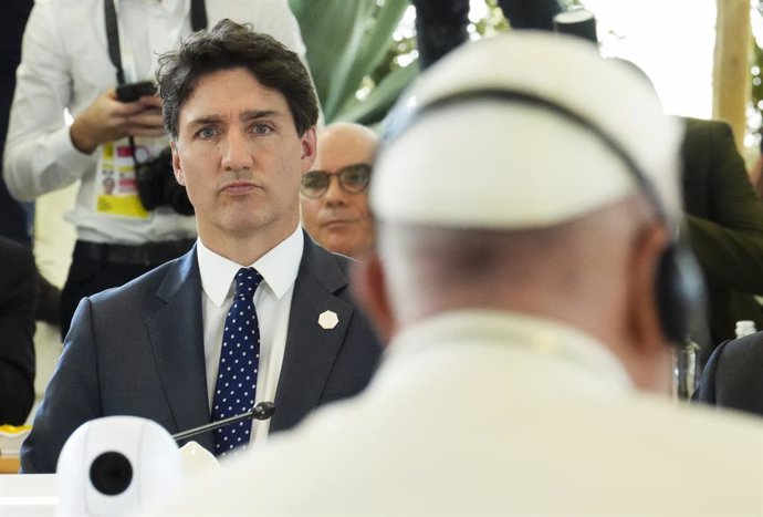 El primer ministro de Canadá, Justin Trudeau. Canadá ha decidido abrir una consulta pública como primera medida antes de imponer aranceles a las importaciones de vehículos eléctricos chinos. 