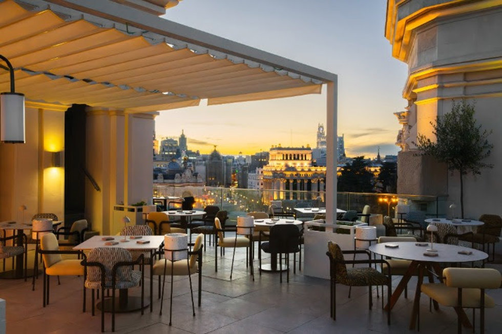 Archivo - Terraza del Palacio de Cibeles