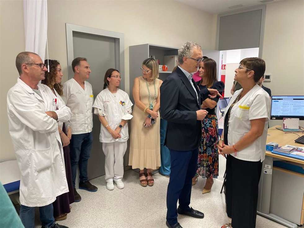 El consejero de Salud, Juan José Pedreño, durante la presentación del plan de atención sanitaria en los centros y dispositivos del SMS en verano