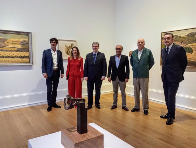 Mikel Chillida, Nora Sarasola, Juan Mari Aburto, Luis Chillida, Javier González de Durana y Miguel Zugaza