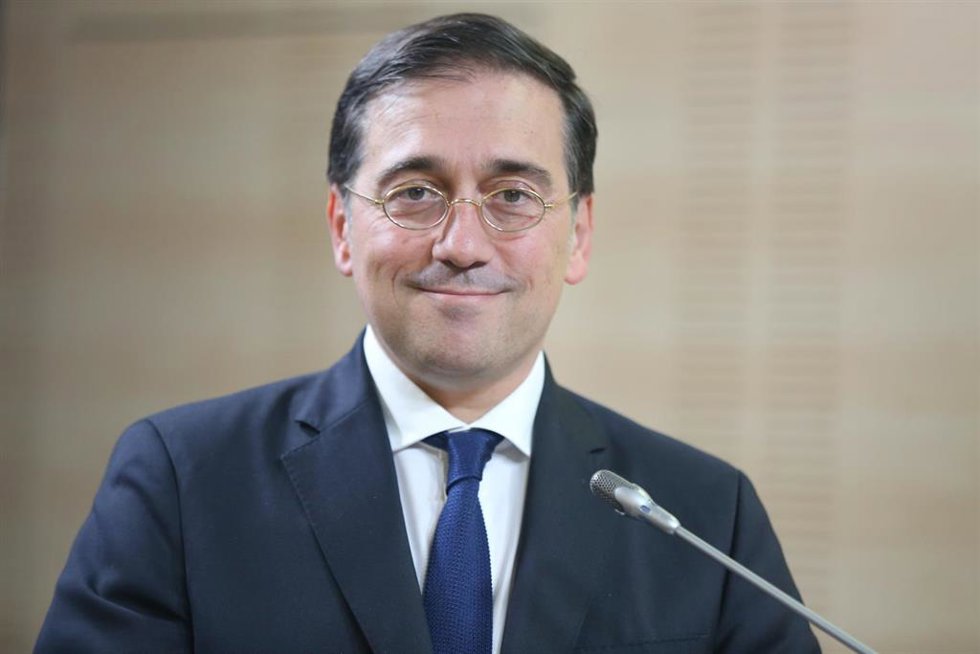 Archivo - El ministro de Asuntos Exteriores, Unión Europea y Cooperación, José Manuel Albares,, en el Palacio de Viana, a 1 de julio de 2022, en Madrid (España).