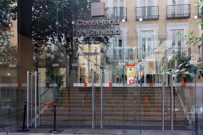 Archivo - Fachada de la Consejería de Sanidad de la Comunidad de Madrid, 