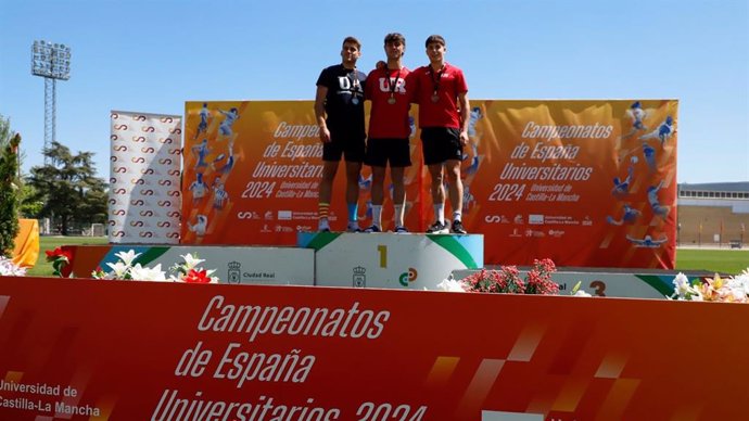 Carlos Beltrán Álvarez, medalla de oro en el Campeonato de España Universitario de salto de longitud