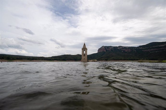 El pantà de Sau, a 22 de junio de 2024, en Vilanova de Sau, Barcelona, Catalunya