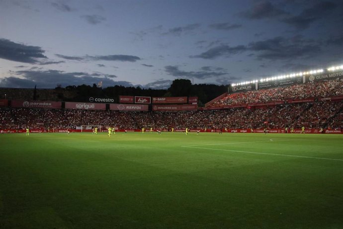 El Nou Estadi Costa Daurada durante un partido.