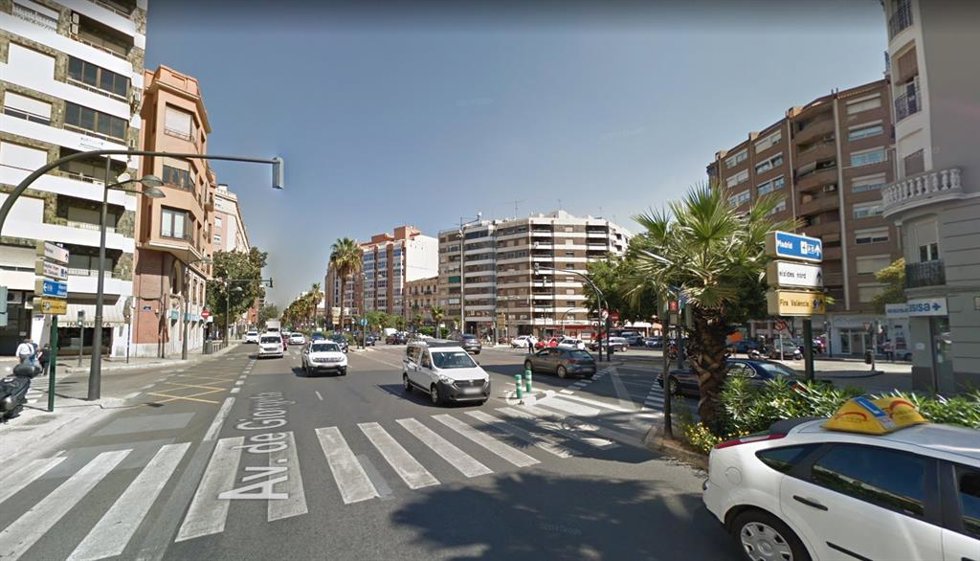 Archivo - Imagen de archivo del cruce de las avenidas Pérez Galdós y Giorgeta de Valncia con la calle Jesús. 