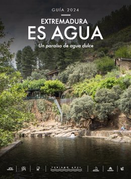 Cartel de la guía turística 'Extremadura es agua'