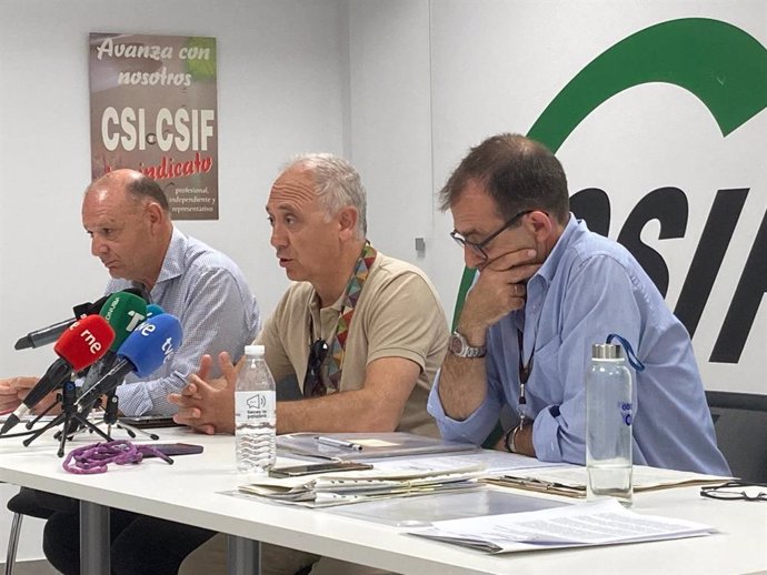 Responsables de CSIF sanidad en Huelva y Andalucía.