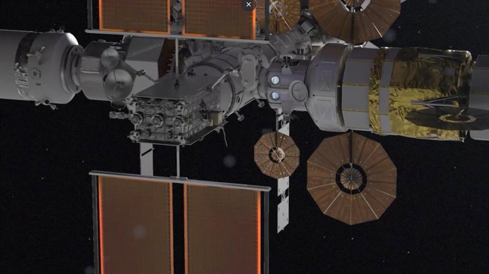Imagen de la animación sobre la estación lunar Gateway