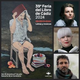 Cartel de la Feria del Libro de Cádiz.