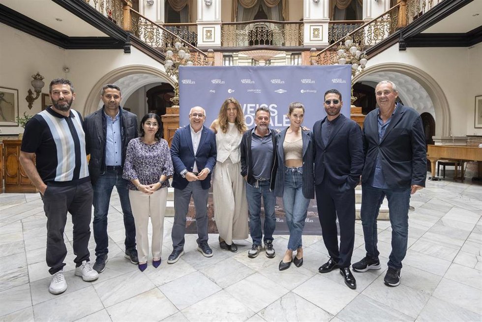 Encuentro con los medios de comunicación sobre el rodaje en Gran Canaria de la serie 'Weiss & Morales'
