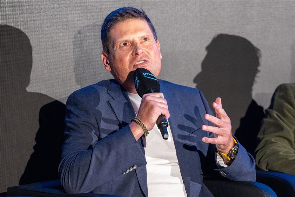 Archivo - El exciclista alemán Jan Ullrich en un acto con la prensa
