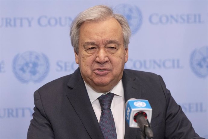 Archivo - El secretario general de la ONU, António Guterres