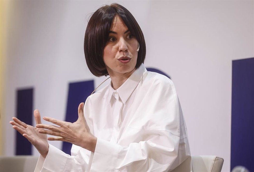 La ministra de Ciencia, Innovación y Universidades, y secretaria general del PSPV-PSOE, Diana Morant, en el Centro de Innovación Las Nave, a 21 de junio de 2024, en Valencia, Comunidad Valenciana (España). Diana Morant ha participado hoy en la inaugurac