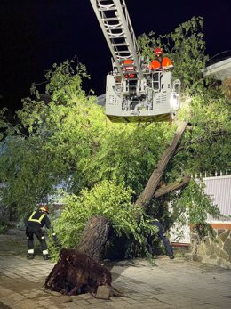 Varias intervenciones sin heridos en Móstoles y Arroyomolinos por la tormenta, que afectó sobre todo a Madrid