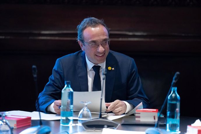 El presidente del Parlament, Josep Rull, durante una reunión de la Mesa del Parlament de Catalunya, a 25 de junio de 2024, en Barcelona, Catalunya (España).