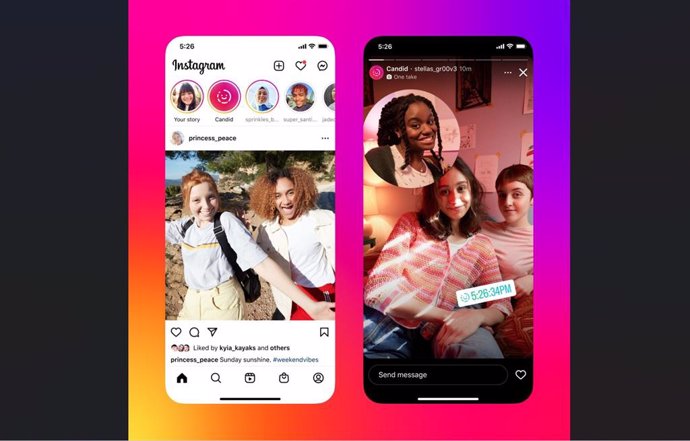 Archivo - La nueva función en prueba Historias Sinceras de Instagram.