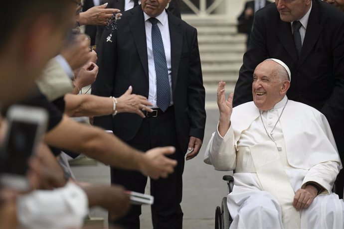 El Papa en una de las audicencias generales