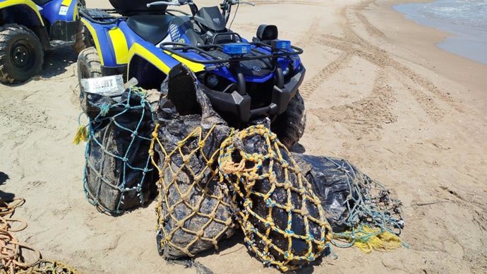 Imatge de les saques amb la droga