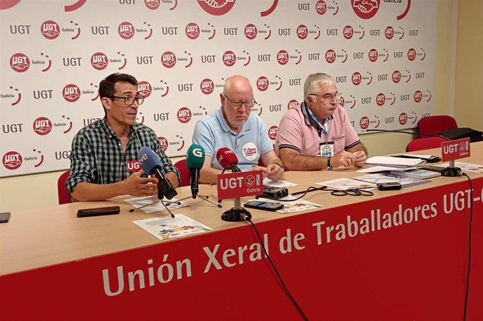 Rueda de prensa de UGT, CCOO y ANPE.