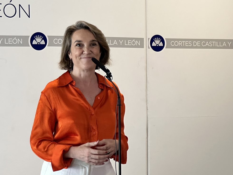 La Secretaria General Del Partido Popular, Cuca Gamarra, Atiende A Los Medios Tras El Debate De Política General De La Junta En Las Cortes De Castilla Y León.