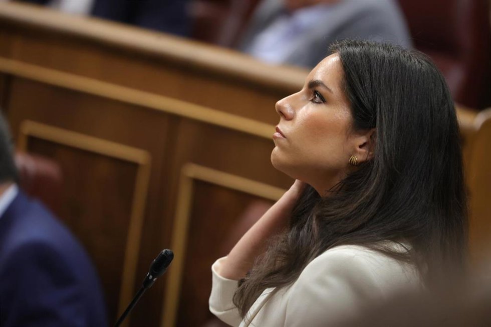 La diputada de VOX Pepa Millán durante la sesión de control al Gobierno, en el Congreso de los Diputados.