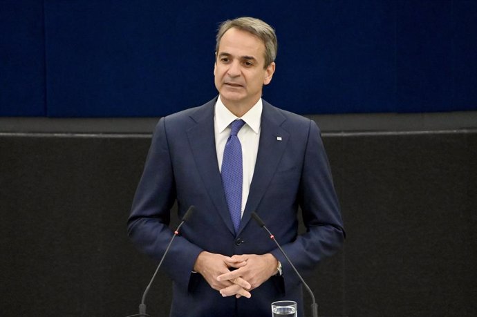 Archivo - El primer ministro de Grecia, Kiriakos Mitsotakis